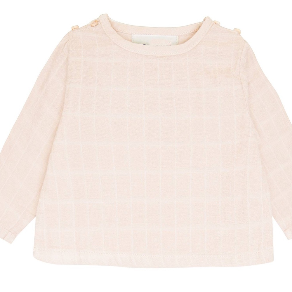 ORGANIC GAUZE DOUBLE BUTTON TOP&PANT SET
